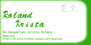 roland krista business card